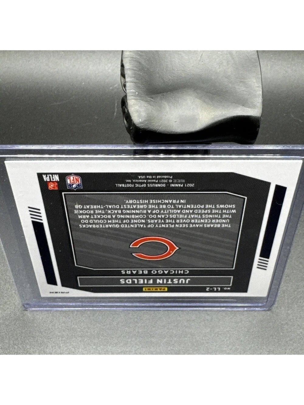 Justin Fields Legendary Logos Optic No. LL-2 Panini 2021 Rookie